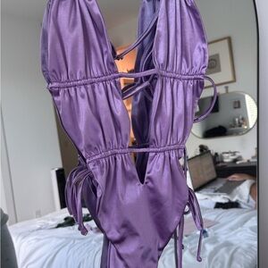 Purple One Piece Swimsuit